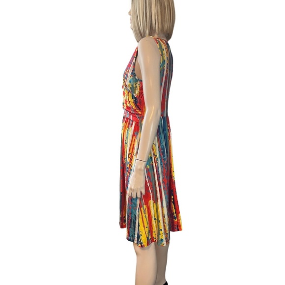 OUGES V-Neck Dress Sleeveless Maternity Nursing Gown Breastfeeding Postpartum - Picture 3 of 16